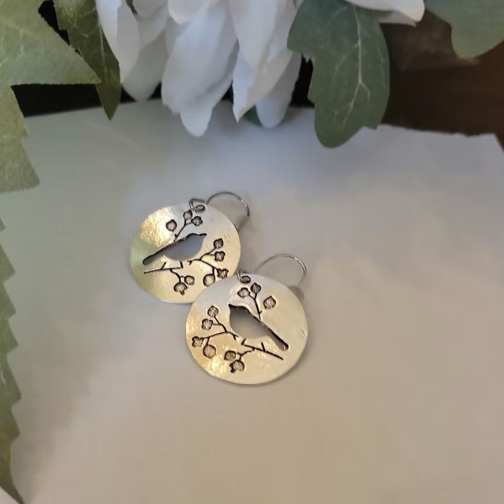 Bird dangle Earrings #2316 - Picture 2 of 5